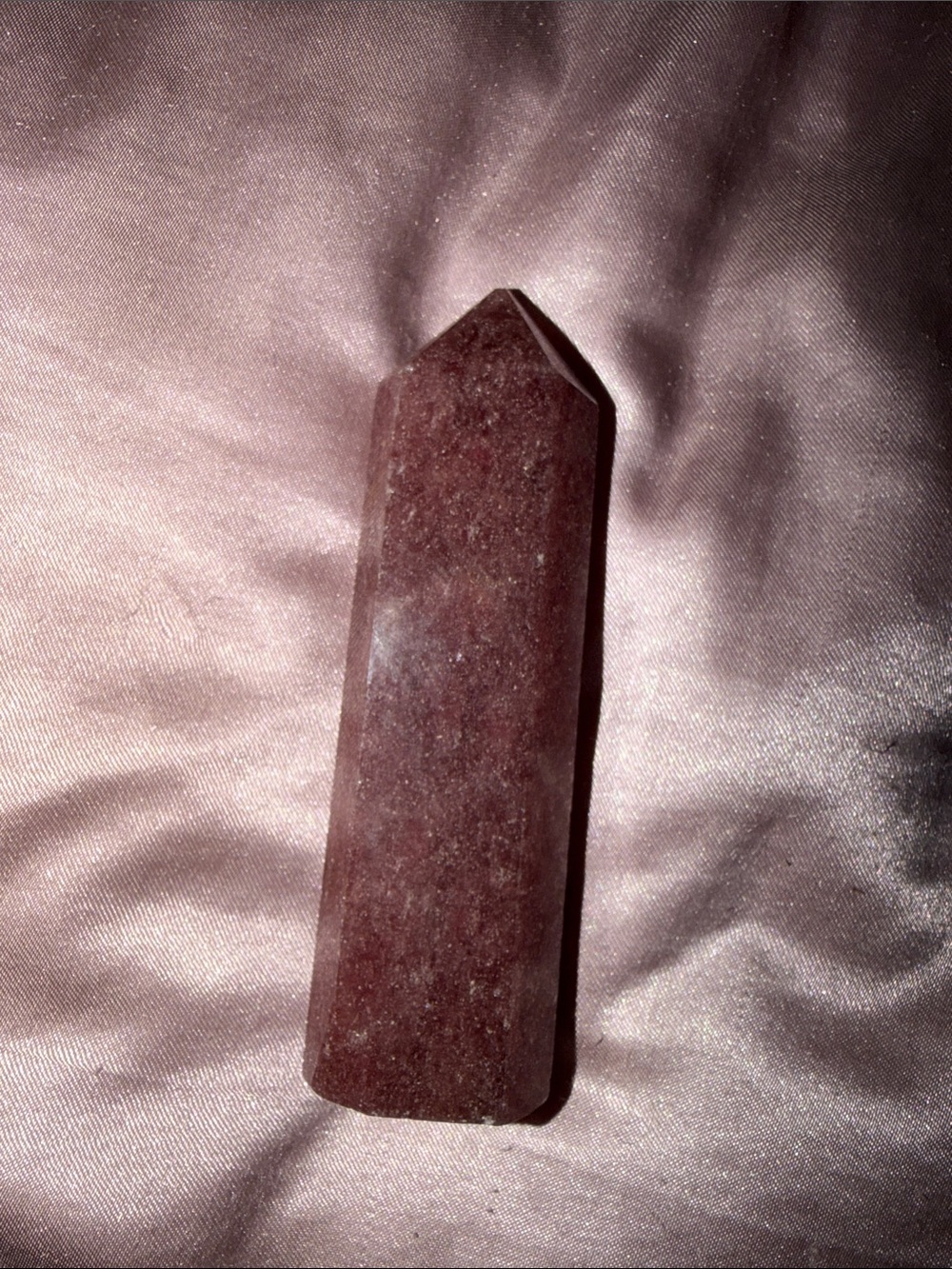 Deep Wine Red Crystal Point Tower